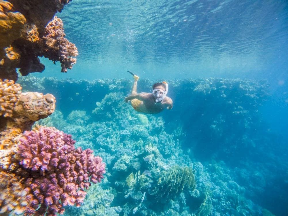 Snorkeling in An Thoi Island is a popular activity